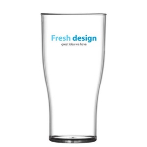 Verre à bière en plastique réutilisable (625ml/22oz)
