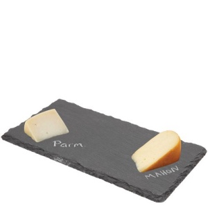 Plateau en ardoise ronde naturelle (30x20cm)