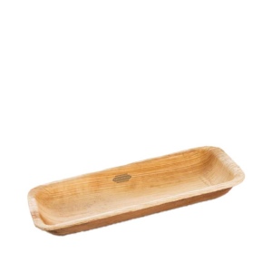 Plateau en feuilles de palmier Hot Dog (8x18cm)
