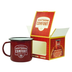 Boîte présentoir pour mugs en émail couleur (assemblé)
