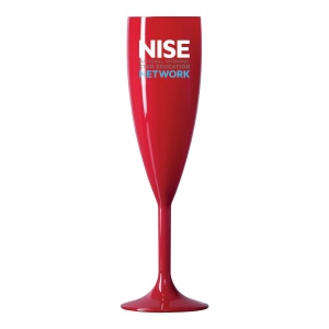 Flûte à champagne rouge réutilisable (187ml/6.6oz)