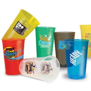 Gobelet de stade translucide en plastique (340 ml/12 oz/demi-pinte)