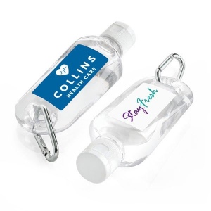 Désinfectant antibactérien pour les mains sur mousqueton (70ml)