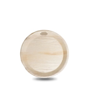 Assiette ronde à feuilles de palmier (18 cm)