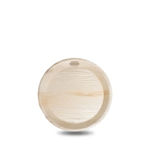 Assiette ronde à feuilles de palmier (15 cm)
