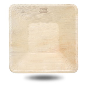 Bol carré en forme de feuille de palmier (18 cm)