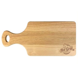 Planche à pâtisserie en bois d'hévéa (340x160mm)