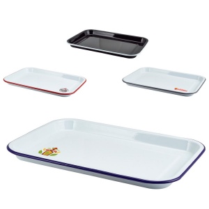 Plateau de service en émail (235x335mm)