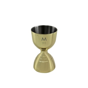 Jigger à bulbe rond en or (25/50ml)