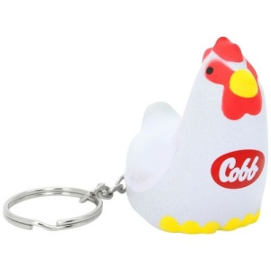 Porte-clés poulet stressé