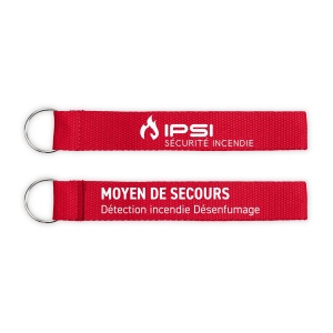 Porte-clés coton sérigraphié