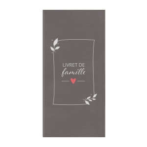 Couv livret de fam. imit° cuir (+Sérigraphie GO41)