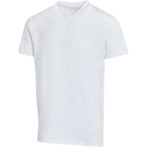 T-shirt unisexe en coton bio certifié OCS Balfour à manches courtes et col en V de 200 g/m²