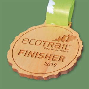 Ki - Médaille bois Ø70mm KI-03