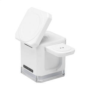 Support de charge/chargeur rapide 3 en 1 avec un boîtier fabriqué à partir d'ABS recyclé certifié RCS à 100%