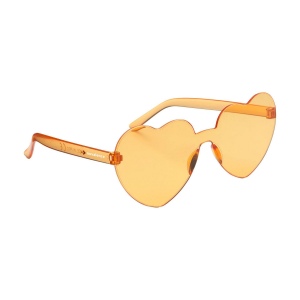 Lunettes de soleil en plastique très originales avec verres fumés dégradés en forme de cœur