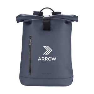 Sac à dos sportif à fermeture 'roll-top', avec fermeture en plastique robuste, de la marque italienne Tucano