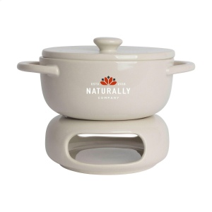Mini-service à fondue Gusta en céramique résistante à la chaleur