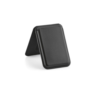 Porte-cartes et support pour téléphone 2-en-1 Hilbert. Cuir vegan