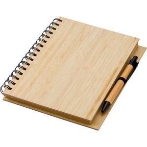 Carnet Carmen - Bambou - A5 - Ligné - Avec stylo bille