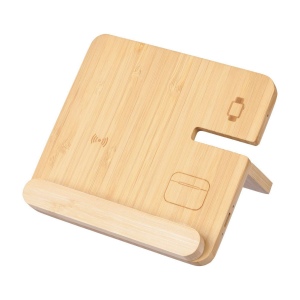 Chargeur sans fil Tribu - Bambou - 3-en-1