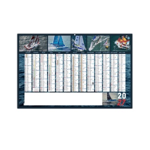 COURSE AU LARGE 2027 - MEDIUM 430 X 335 MM - LEGER - DOS BLANC - 1 TROU EN TETE - MARQUAGE QUADRI RECTO SEUL