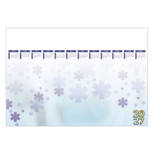 SOUS-MAIN CROIX BLEUE 2027 - SM 60 600 X 420 MM - 40 FEUILLETS - MARQUAGE QUADRI