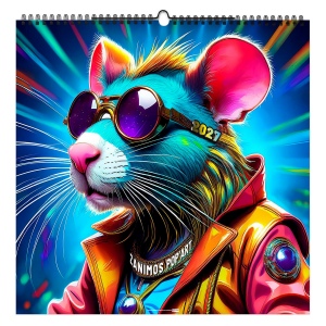 ZANIMOS POP'ART 2027 - XXL 474 X 474 MM - MARQUAGE QUADRI - PAGE DE GARDE REPIQUEE
