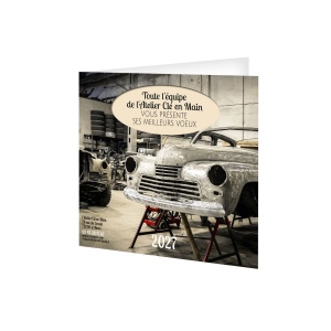 CARTE DE VOEUX CREATION 2027 - 100% CREATION QUADRI