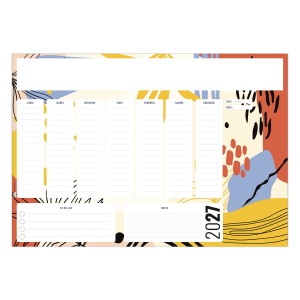SOUS-MAIN ORGANISER 2027 - SM 60 600 X 420 MM - 25 FEUILLETS - MARQUAGE QUADRI