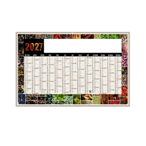 MOSAIQUE 2027 - MAXI 650 X 405 MM - LEGER - DOS BLANC - 1 TROU EN TETE - MARQUAGE QUADRI RECTO SEUL