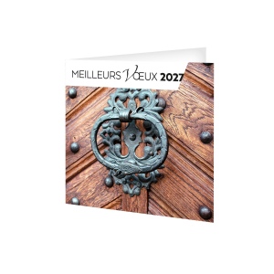 CARTE DE VOEUX TRESOR 2027 - MARQUAGE QUADRI