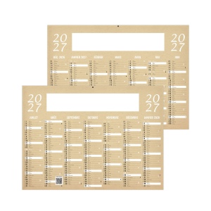 KRAFT 2027 - MIDI 430 X 335 MM - LEGER - 1 TROU EN TETE - MARQUAGE QUADRI R/V DIFFÉRENTS