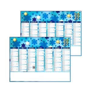 MATTHIEU 2027 - MIDI 430 X 335 MM - LEGER - 1 TROU EN TETE - MARQUAGE QUADRI R/V IDENTIQUES