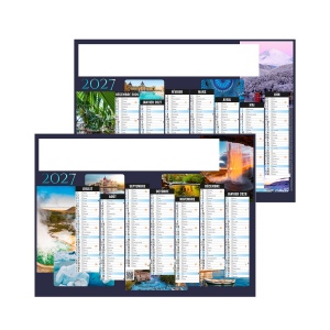 NATURE 2027 - STANDARD 550 X 405 MM - LEGER - 1 TROU EN TETE - MARQUAGE QUADRI R/V DIFFÉRENTS