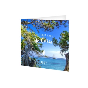 CARTE DE VOEUX CAP CORSE 2027 - MARQUAGE QUADRI