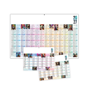 PICTURES 2027 - MAXI 650 X 405 MM - LEGER - DOS BLANC - 1 TROU EN TETE - MARQUAGE QUADRI RECTO SEUL
