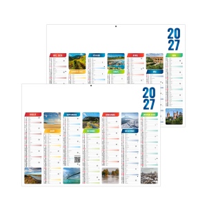 EMILIEN 2027 - MINI 270 X 208 MM - LEGER - 1 TROU EN TETE - MARQUAGE QUADRI R/V DIFFERENTS