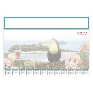 SOUS-MAIN JEANNE 2027 - SM 60 600 X 420 MM - 25 FEUILLETS - MARQUAGE QUADRI