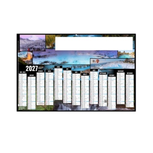 THERMAL 2027 - MEDIUM 430 X 335 MM - LEGER - DOS BLANC - 1 TROU EN TETE - MARQUAGE QUADRI RECTO SEUL