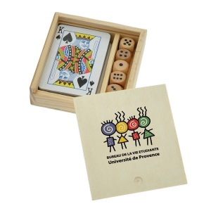 Coffret jeu de 54 cartes + des (+Quadri numérique QV11)
