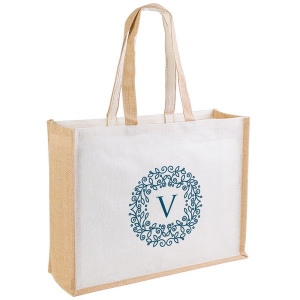 Sac shopping toile de jute 23l (+Sérigraphie TC11)