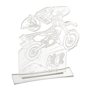 Trophee +socle pmma 10 x 15 cm (+Gravure laser CO2 LA31)