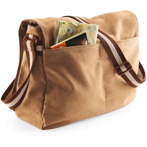 Sac courrier vintage en toile