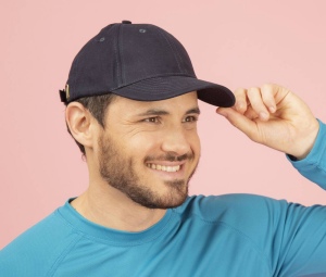 Casquette coton brossé 6 pans