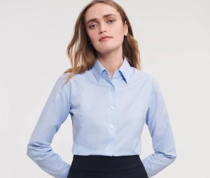 Ladies' long sleeve tailored oxford shirt