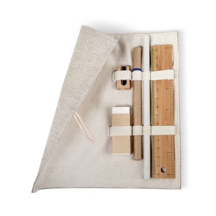 ECOSET - Set d'écriture,pochette coton