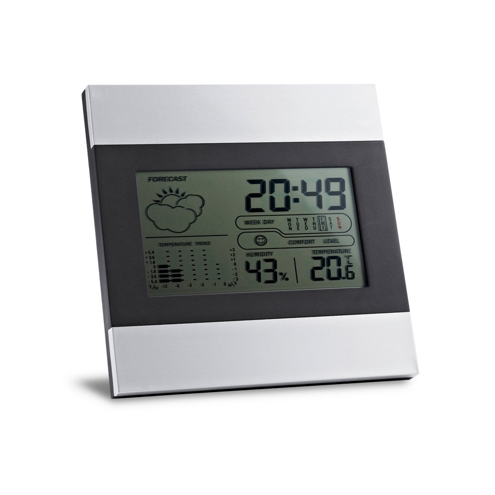 DENE. Station de bureau an aluminium avec écran LCD