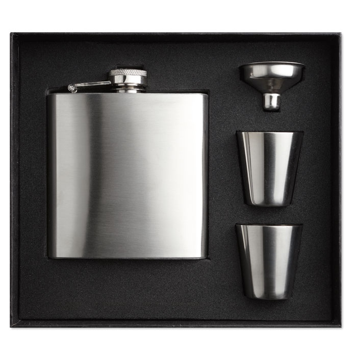 SLIMMY FLASK SET - Flacon de poche avec gobelets