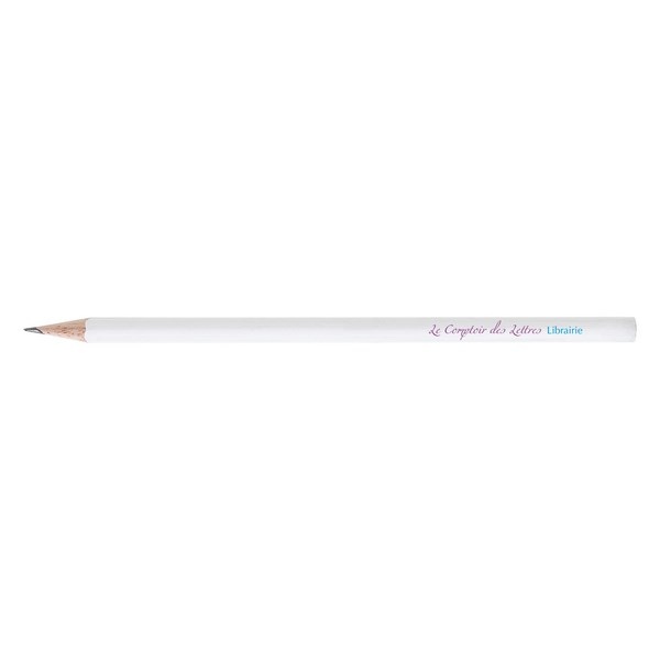 Crayon de papier vernis blanc (+Tampographie TA51)